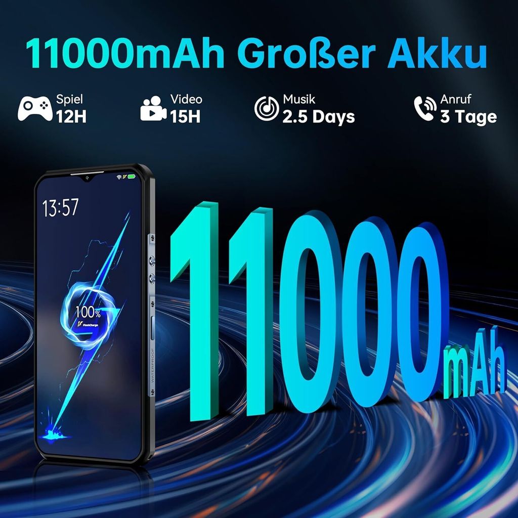 OUKITEL WP35 (2024) 5G vonkajší mobilný telefón Android 14 Obrázok produktu 4