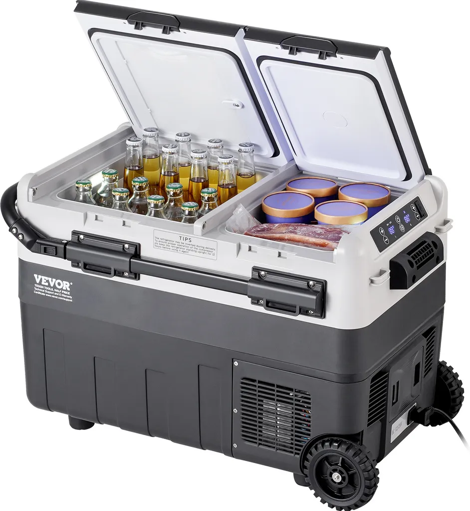 Glacière Électrique à Compresseur 40L Congélateur Portable 12V 24V 220V