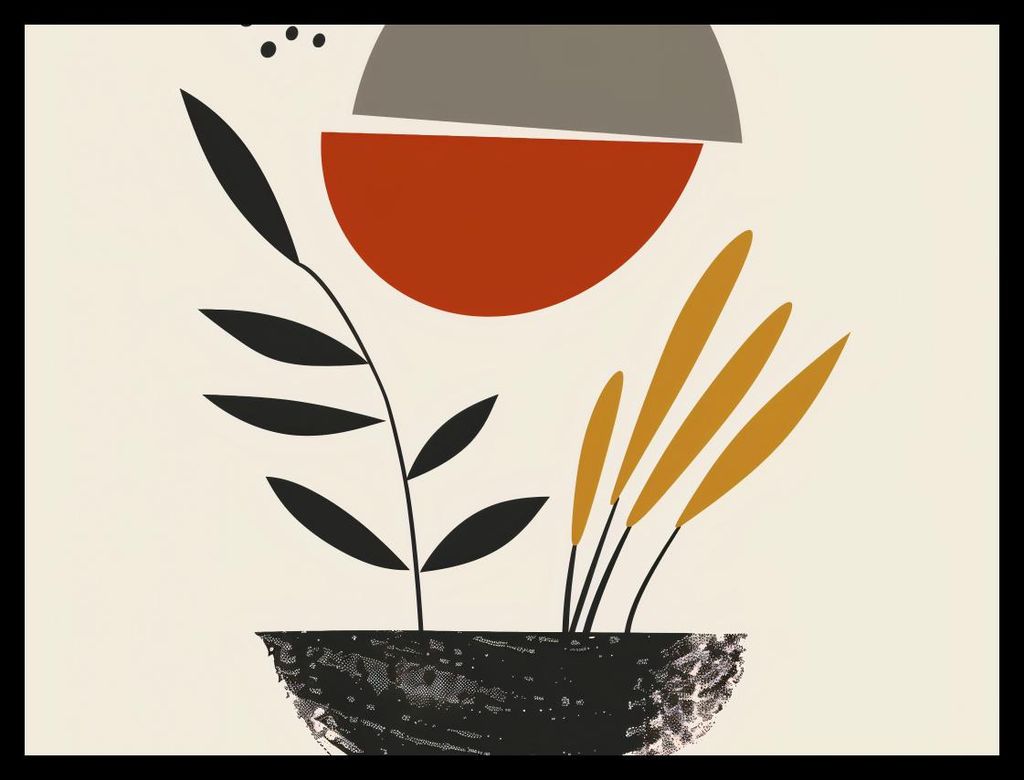 Plakat 40x30cm Morgendämmerung mit Akzent