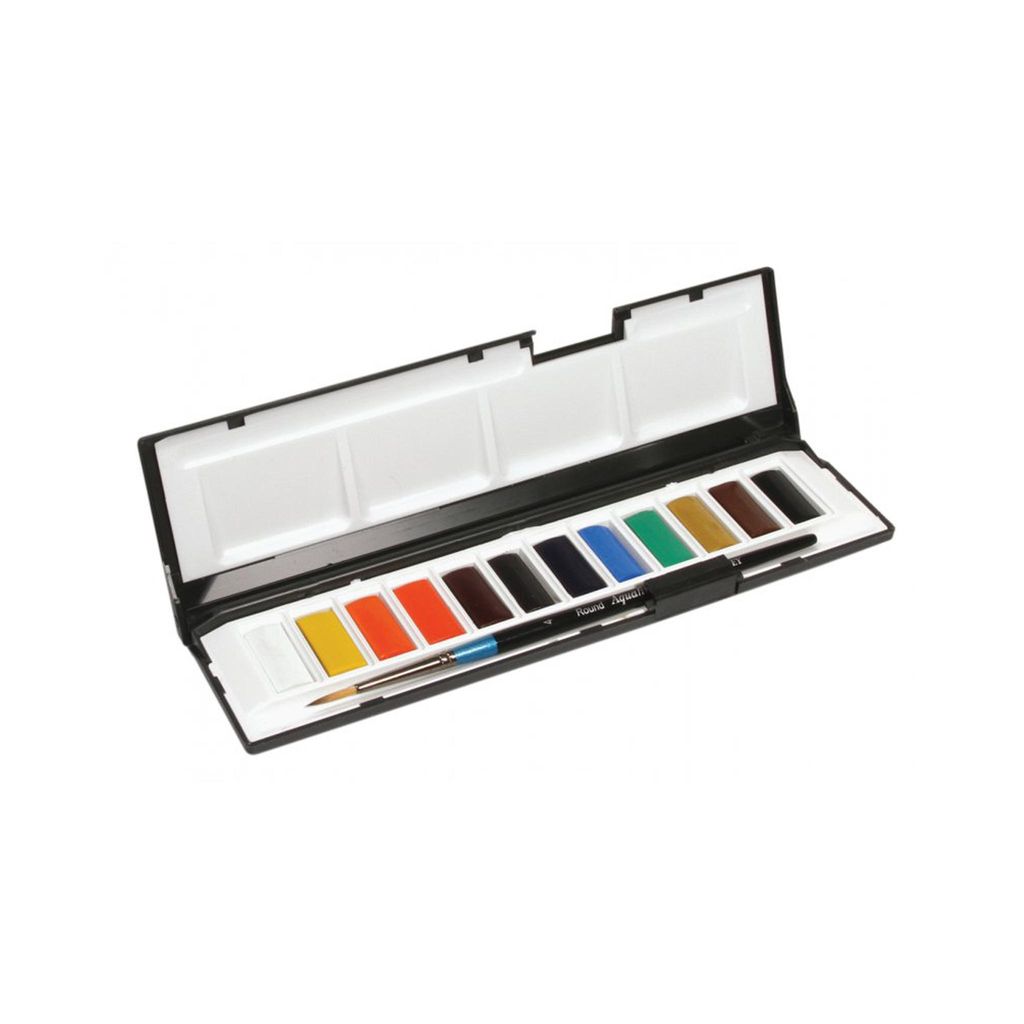Daler-Rowney Aquafine Aquarellfarben Set, 12 ganzen Näpfen