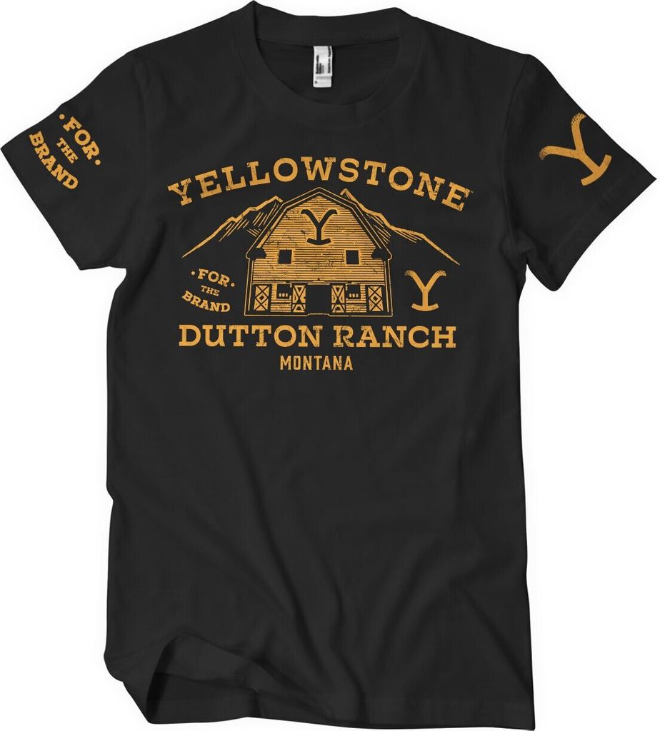 Yellowstone Barn T-Shirt - Large - Black