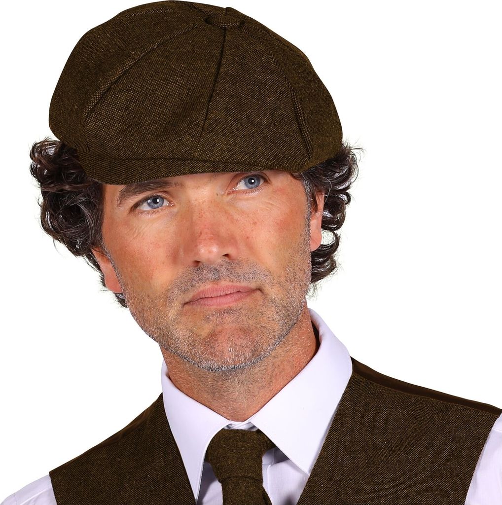 T3180-1300-59 braun Herren Mütze-Kappe-Hut Peaky blinder Gr.59