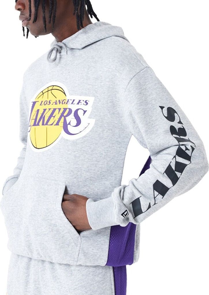 New Era Oversized Hoody MESH PANEL Los Angeles Lakers - L