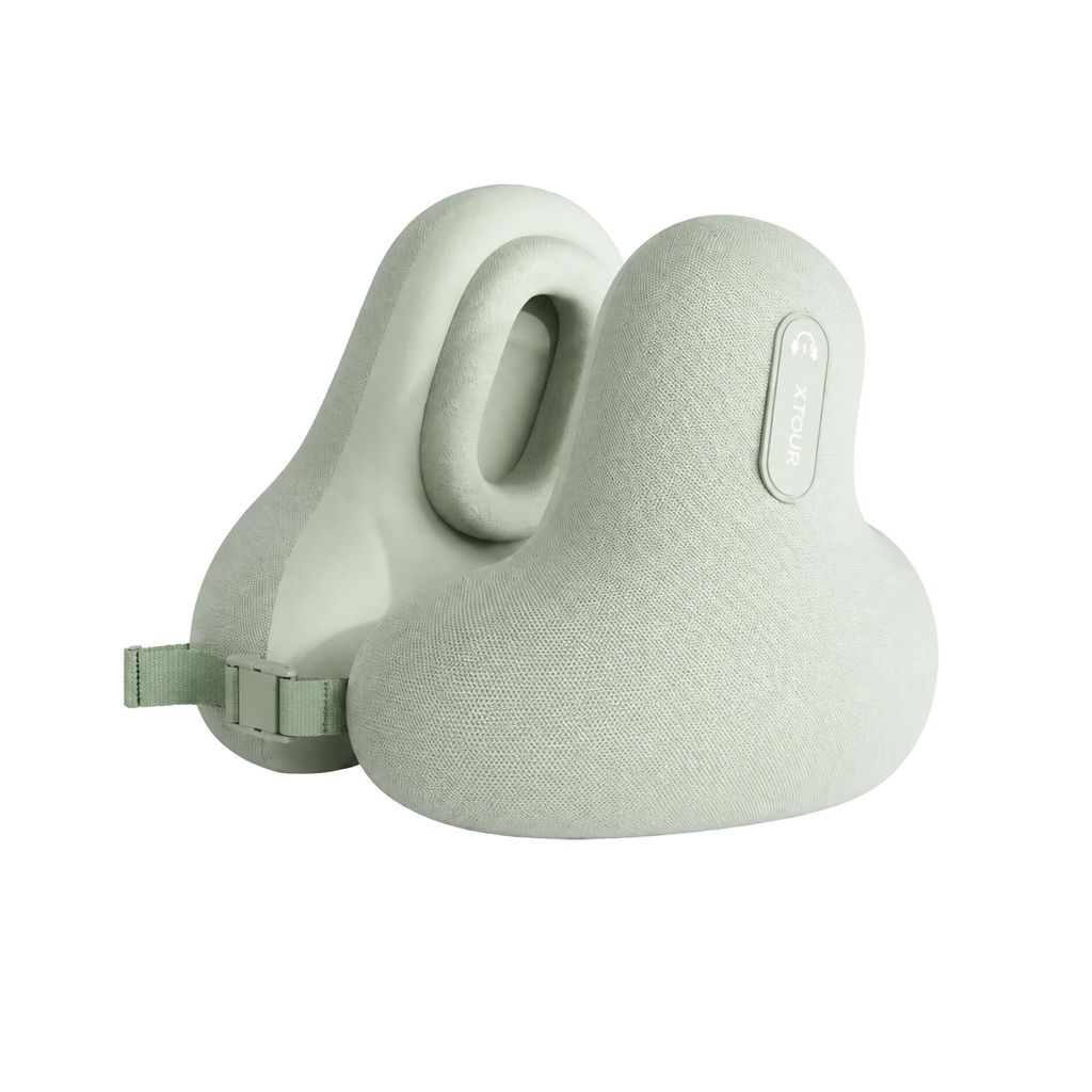 B15D Bluetooth Reisekissen mit HiFi Lautsprecher Nackenkissen Memory Foam für Reise Büro Auto Flugzeug Zug USB-C Ladefunktion Freisprechfunktion ...