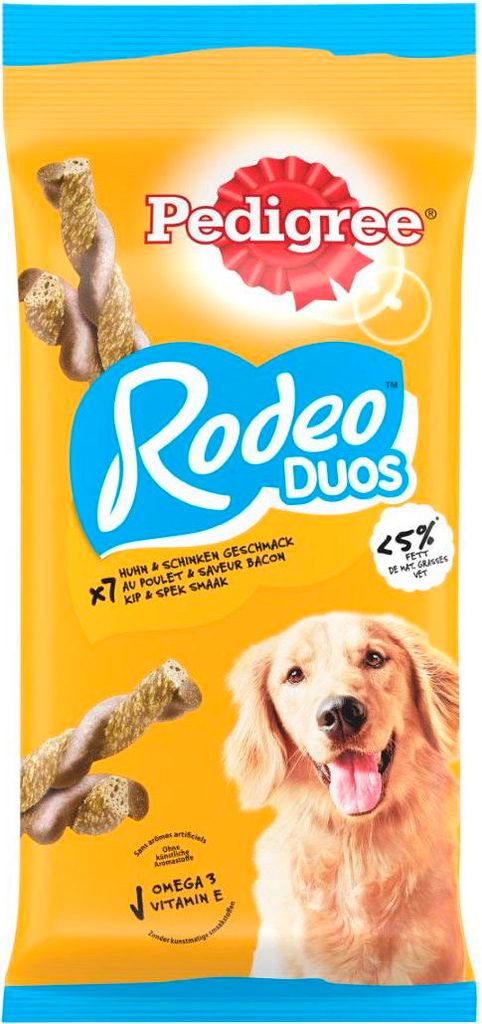 Hundefutter Rodeo Duo Huhn & Speck 7pc 123g 1x10 - Pedigree Produktbild 