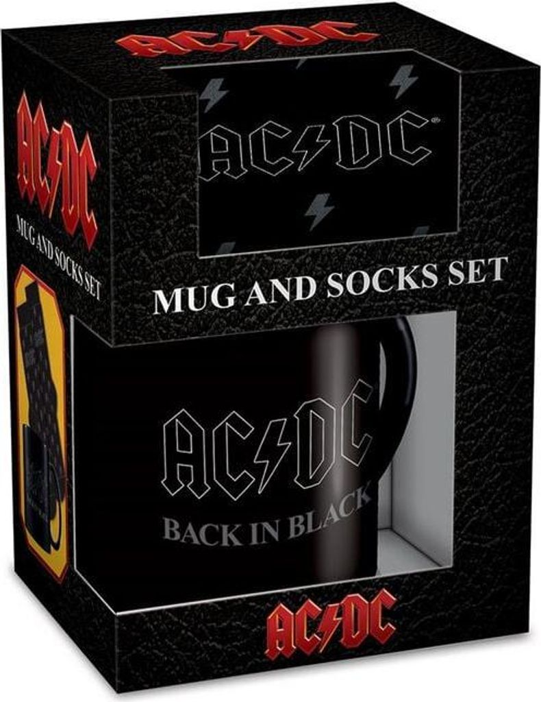 AC/DC Tasse  Back In Black - Tassen-Socken-Set Standard Produktbild 