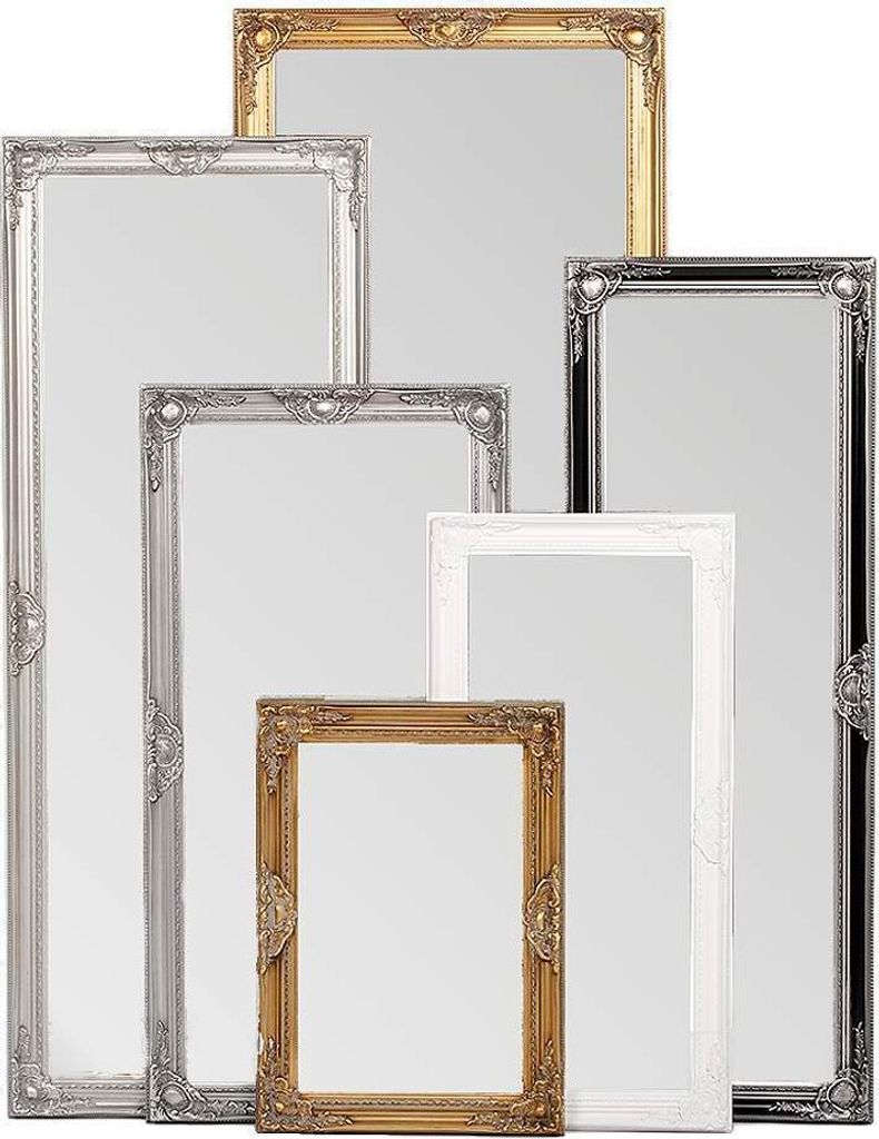 Spiegel LEANDOS barock weiß-pur 140x50cm Produktbild 3