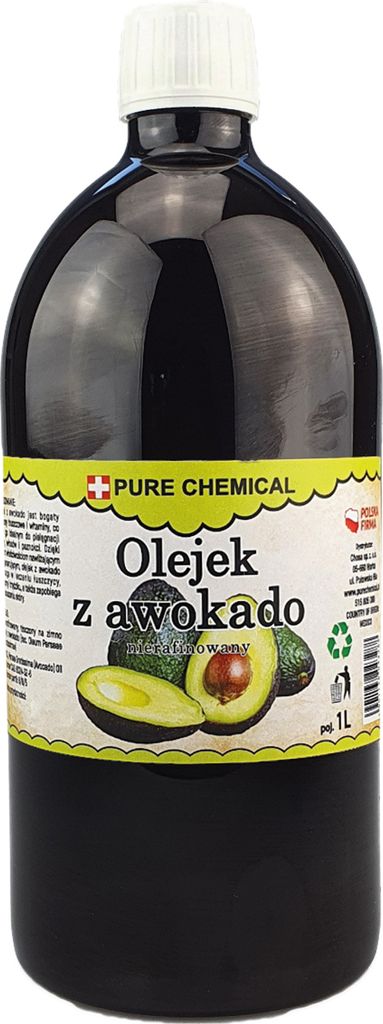 PURE CHEMICAL | Olio di avocado 100%, , 1 litro Immagine del prodotto 