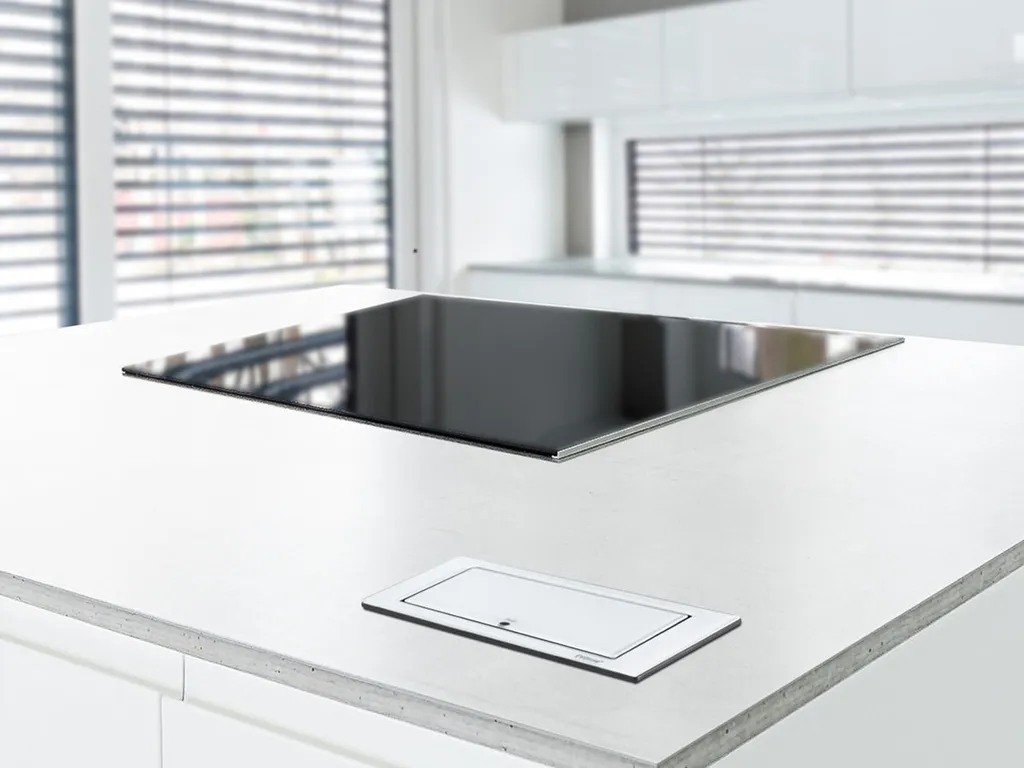 Bloc Multiprise Encastrable Inox Evoline Backflip Double Rotation - 28
