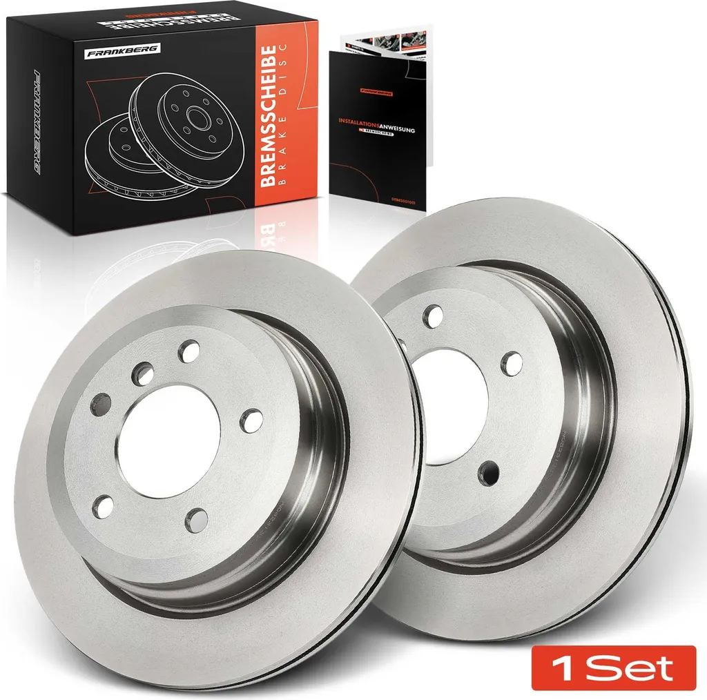 Frankberg 2 disques de frein arrière pour BMW Série 1 et 3 E90 E87