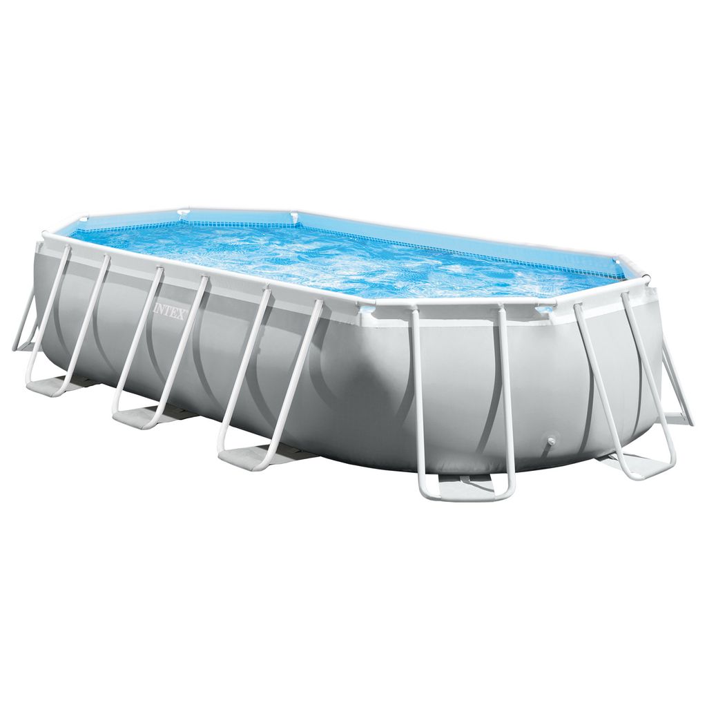 INTEX 26796GN - Prism Frame Oval Pool (503x274x122cm) Produktbild 
