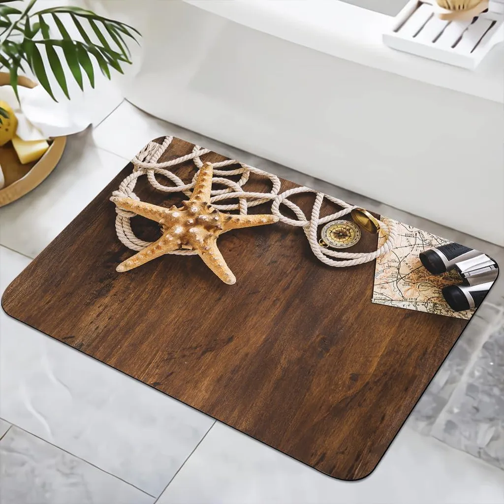 Tapis de bain antidérapant Étoile de mer 1, format compact 40x60 cm