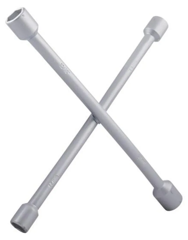 Clé en croix robuste Topgear 5 dimensions de 13 à 22 mm acier renforcé