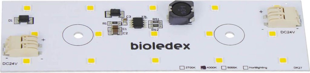 Bioledex LED Modul 120x40mm 24VDC 15W 1760Lm 3000K WW