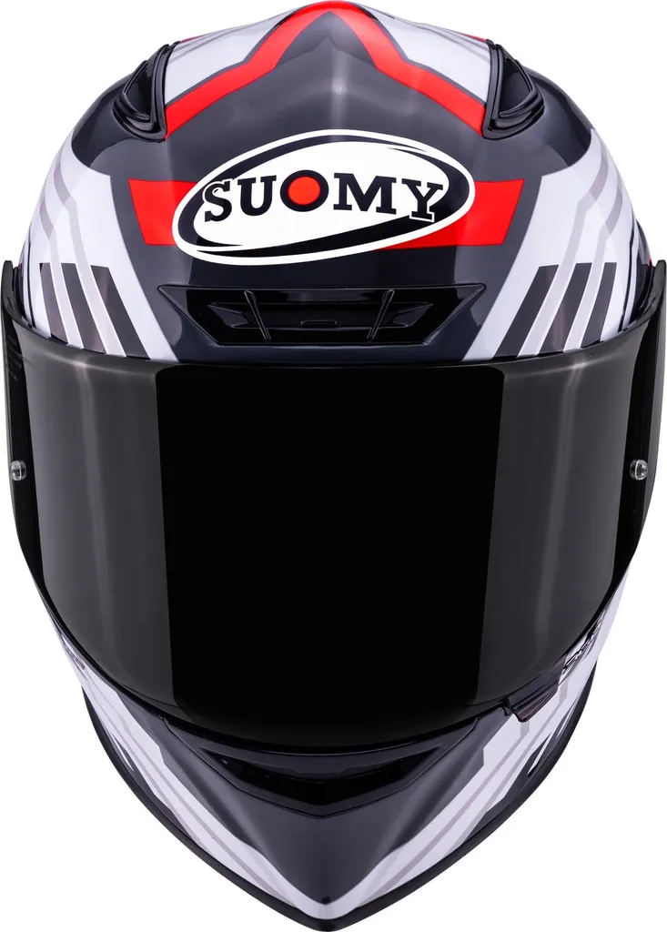 Casque Suomy Track-1 Framework Anthracite Rouge M : Sécurité et Style - 8