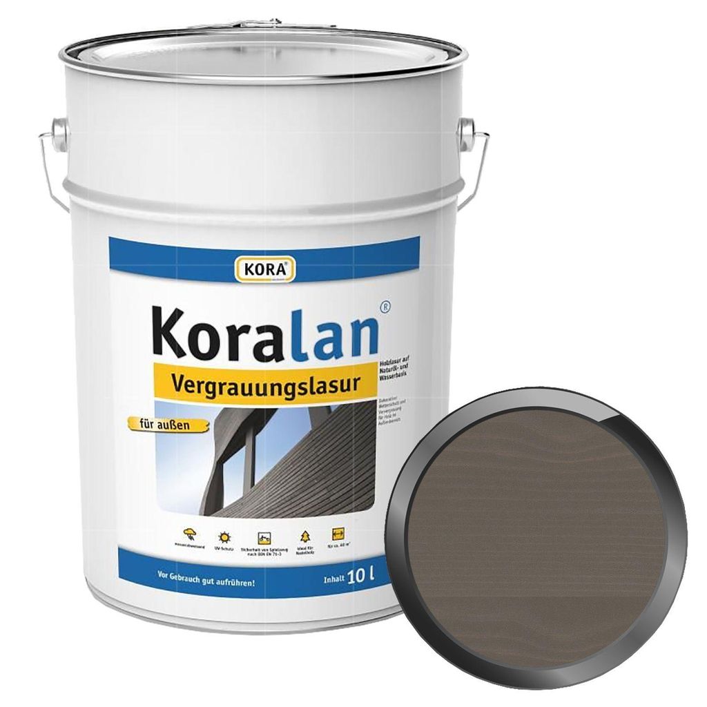 KORA Koralan Vergrauungslasur - 10 Liter (GRANIT) Produktbild 