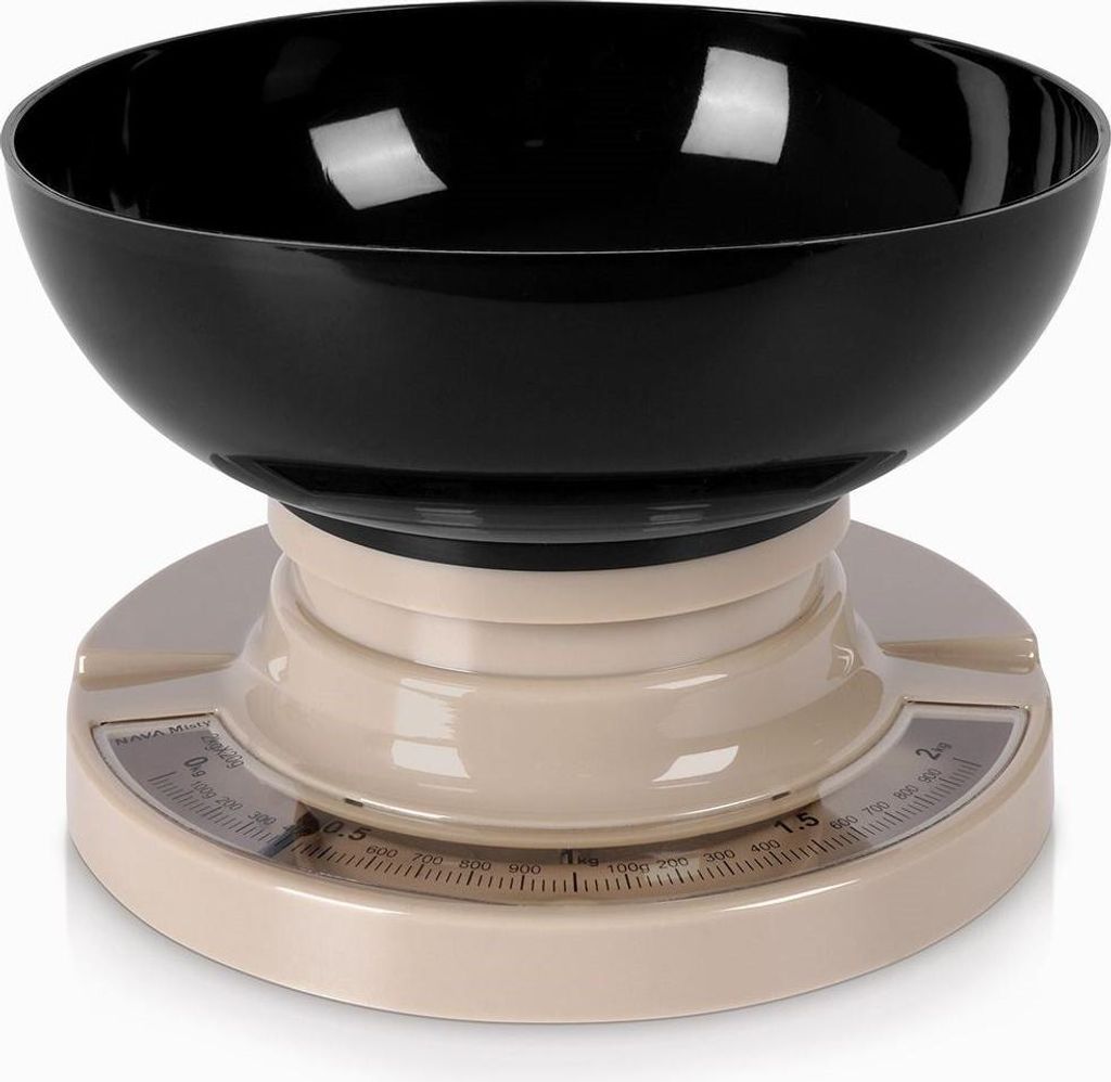 Mechanische Küchenwaage mit abnehmbarer Schüssel, 2 kg Tragkraft