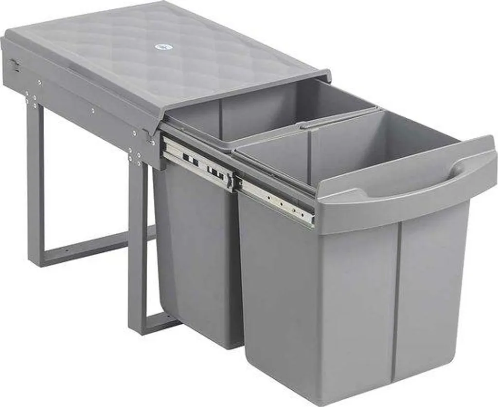 Gestionnaire de déchets anti-odeurs 2 bacs 40L pour cuisine saine