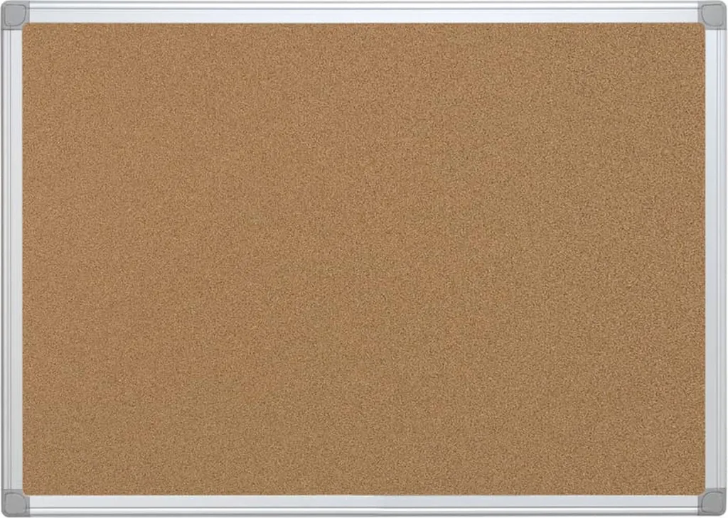 Bacheca in Sughero Q-Connect 60x45 cm Cornice Alluminio Professionale