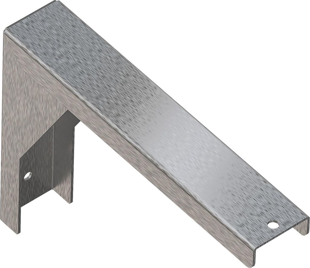 KWC AR Konsole, PLANOX, Edelstahl, Wandmontage, 45x180x240 mm