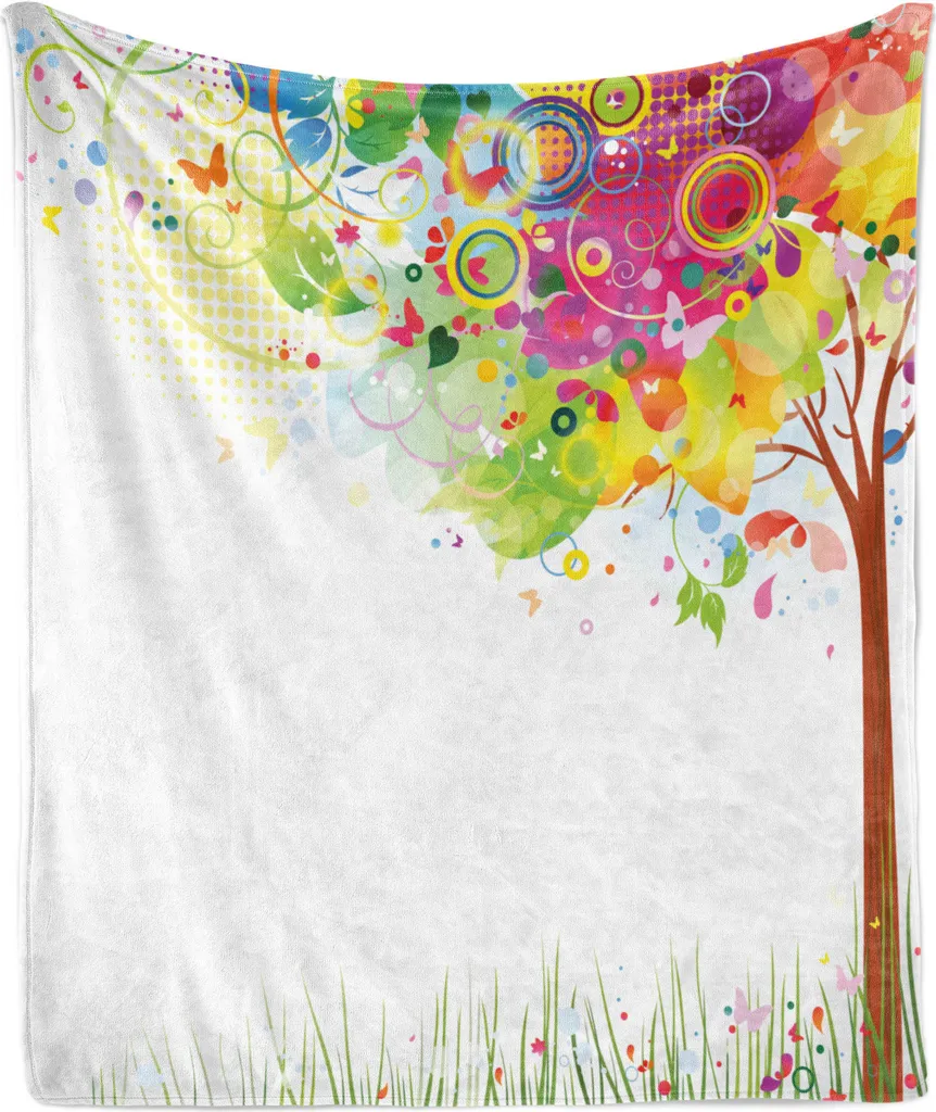 Coperta Relax ABAKUHAUS 175x230 cm - Morbida Flanella Multicolor