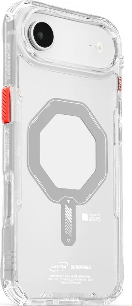 Custodia Skinarma Saido per Iphone Air Ricarica magnetica Trasparente