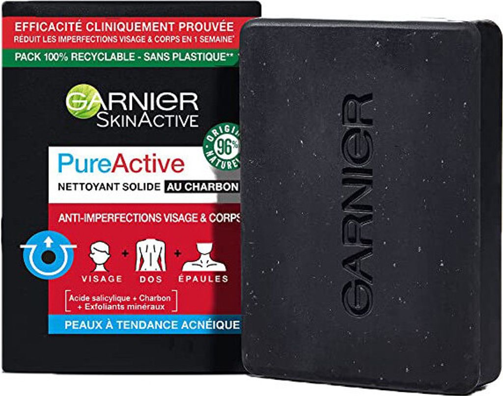 Garnier Klare Haut Reinigungsseife, 100g: Tiefenreinigende Produktbild 