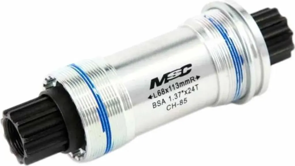 Pédalier MSC Issis Mirage Argent 68mm 113mm en Alliage Haute Qualité