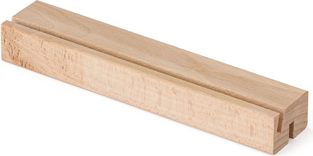 Metrie | Dablin-15BA3 Holz-Kartenhalter, 2 Nut, Reinbuche | 15 cm