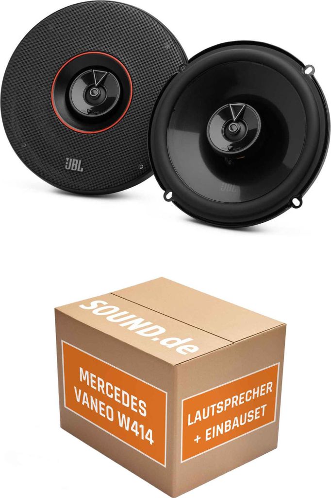 Lautsprecher Boxen Einbaupaket vorne JBL Club3 64 passend für Mercedes Vaneo W414 | 180W MAX hoher Wirkungsgrad