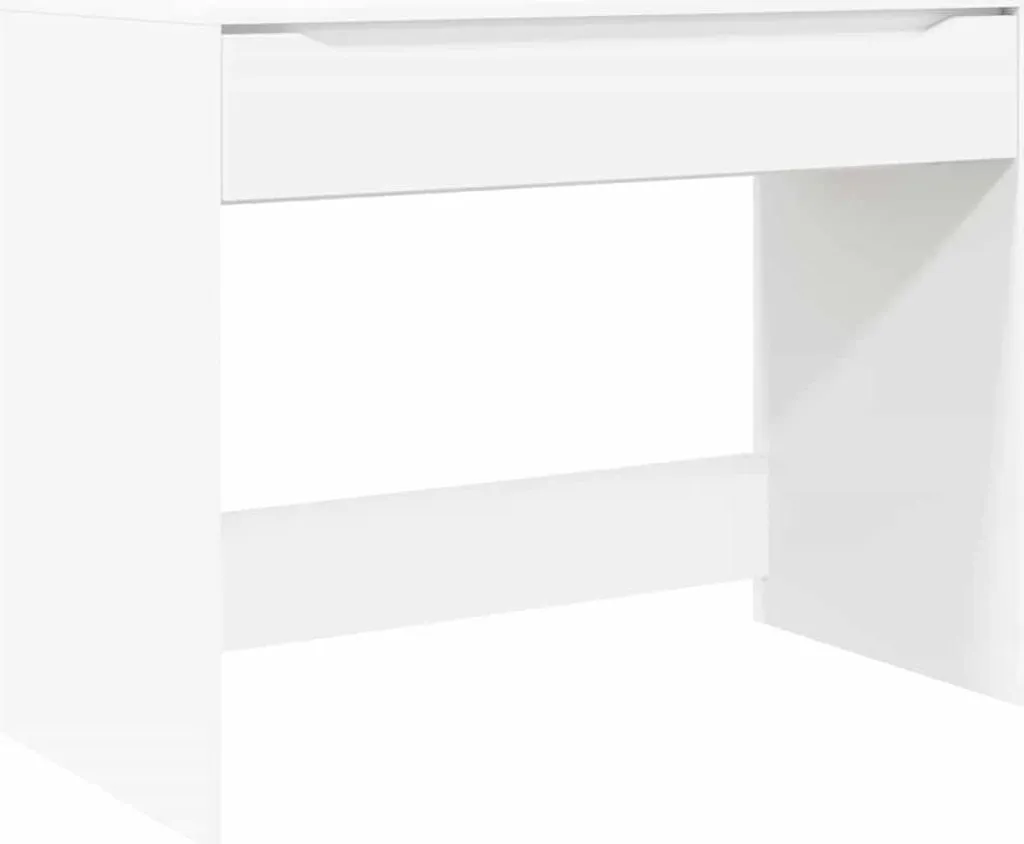 Scrivania Bianca Legno Massello 100x50x78 cm - Prezzo Stock Limitato