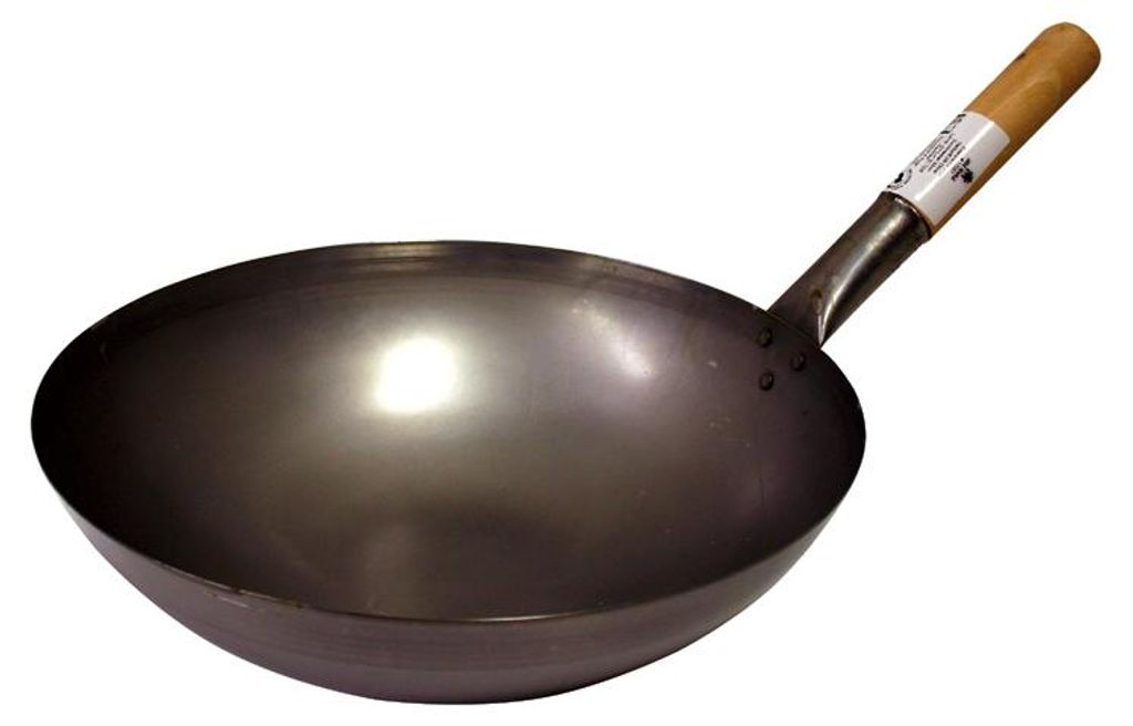 Wok di latta 35 cm - Base arrotondata Jade Temple Immagine del prodotto 