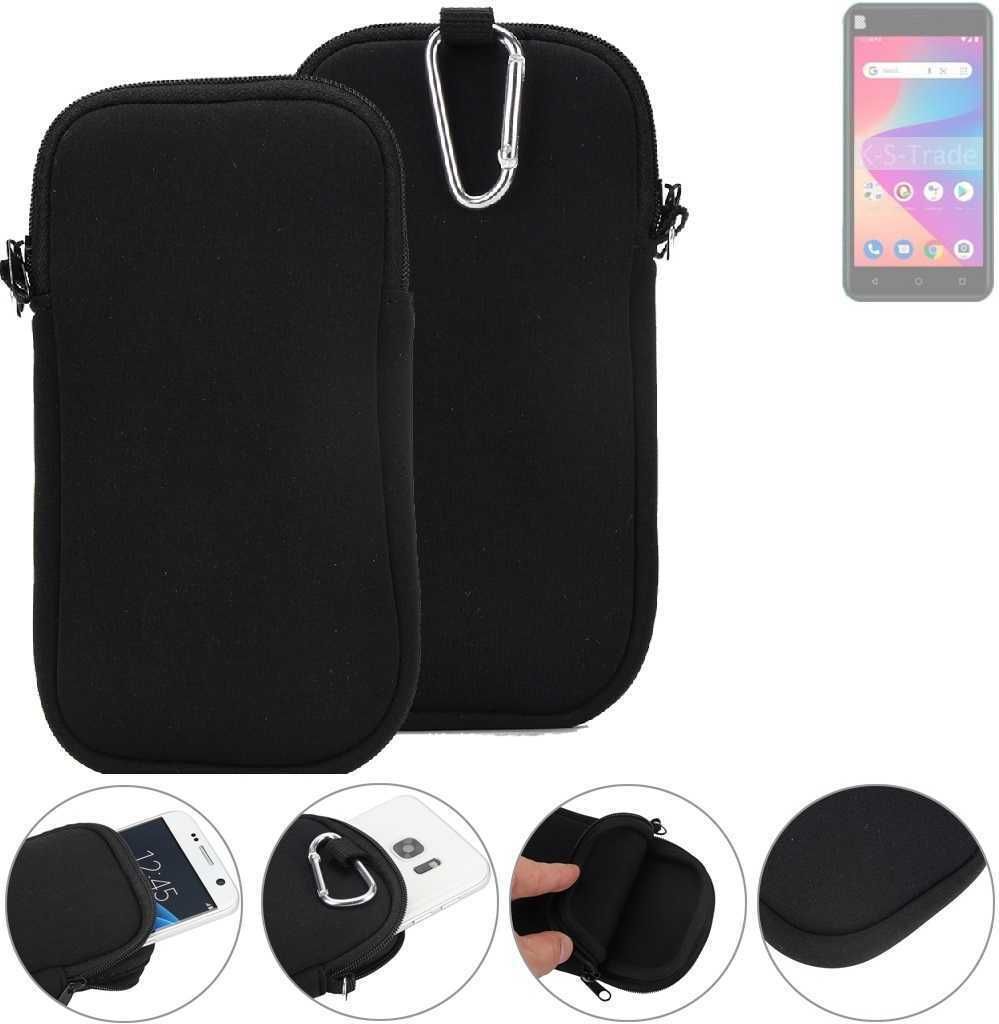 K-S-Trade Neopren-Hülle Handyhülle kompatibel mit BLU Studio X10 2022 Schutzhülle Neoprenhülle Sleeve Schutz-Hülle Gürtel Tasche Case Holster