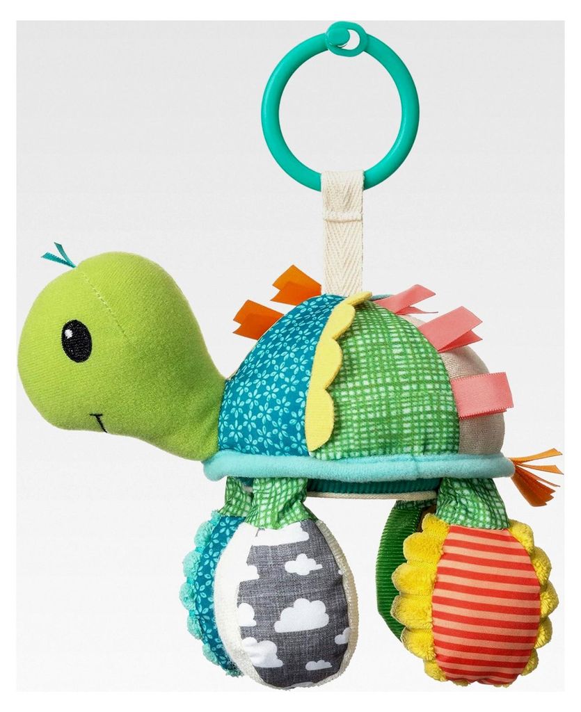 Schildkröten-Spiegelspielzeug, zur Befestigung am Autositz oder Kinderwagen, sensorisches Spielzeug für Neugeborene und Babys, Motorikspielzeug