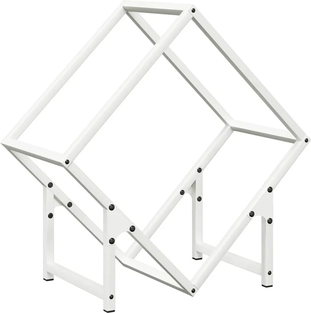 VidaXL Portalegna 50x25x50 cm Bianco - Ordine e Calore in Famiglia