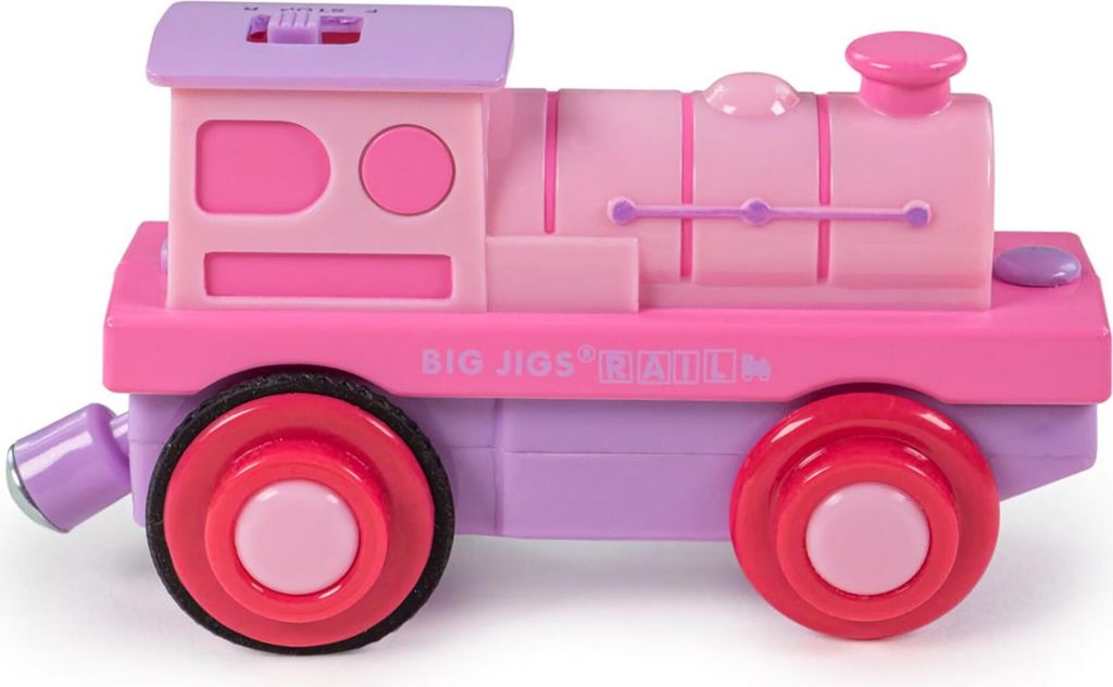 Bigjigs Rail Elektrická lokomotiva Silná růžovka Obrázek produktu 