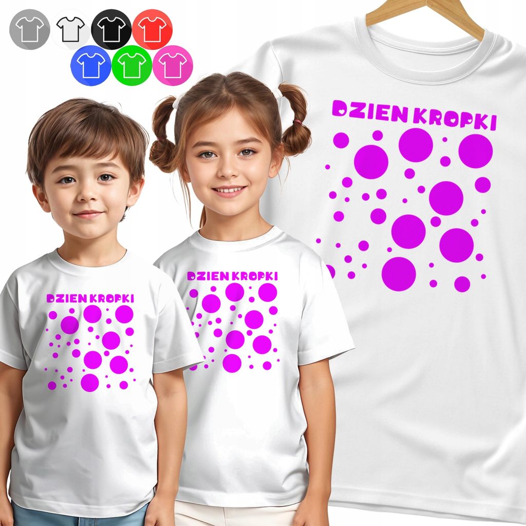 Kinder-T-Shirt - Für Den Tag Punkte Rosa Schule Tage - 86 Xxxs