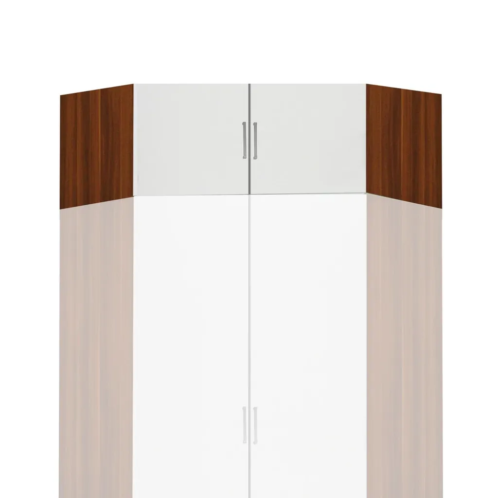 Extension d'angle ESO 61555 pour bureau gain de place Noyer Blanc