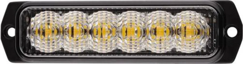 Feu flash à 6 LED ambre R65 avec 26 programmes pour camions 12-24V