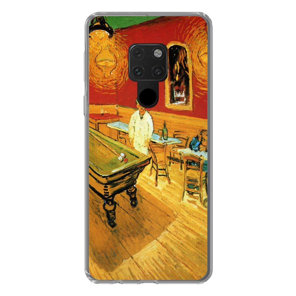 MuchoWow Handyhülle Schutzhülle Hülle für Huawei P40 Lite Das Nachtcafé - Vincent van Gogh Silikon Softcase Handy Hülle - Handy