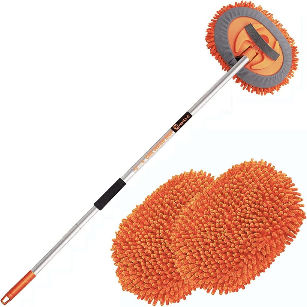 Autowasborstel 2in1 Microfiber Mop Lang