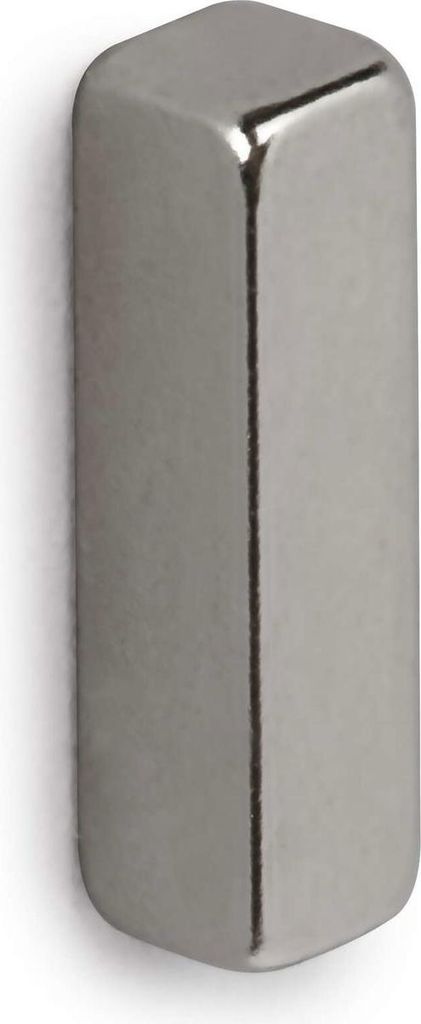 MAUL Magnet Stab 4 Stück 2 kg Stahl Metall Neodym magnetisch 1.5 x 0.4 x 0.4 cm silber