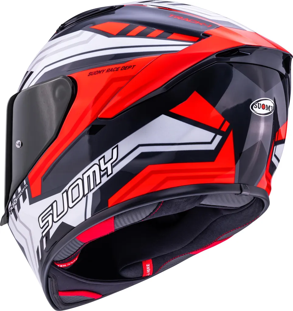 Casque Suomy Track-1 Framework Anthracite Rouge M : Sécurité et Style - 3