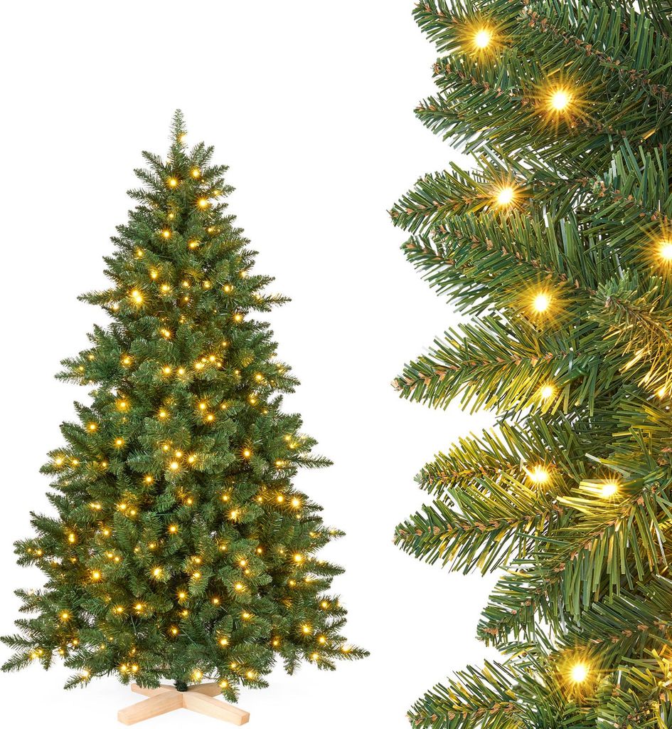 Yorbay Künstlicher Weihnachtsbaum 150cm Nordmanntanne mit Produktbild 