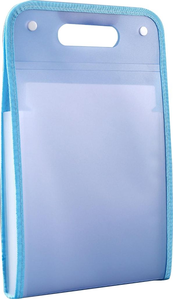 Fächermappe mit 13 Fächern, Akkordeon-Aktenordner mit Griff, transparenter Dokumenten-Organizer aus Kunststoff für Papier im Letter-Format A4 f...