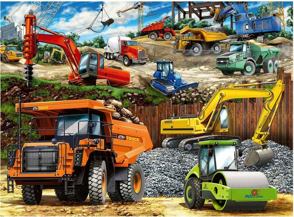 Ravensburger - Stavební vozidla 100ks Xxl Obrázek produktu 