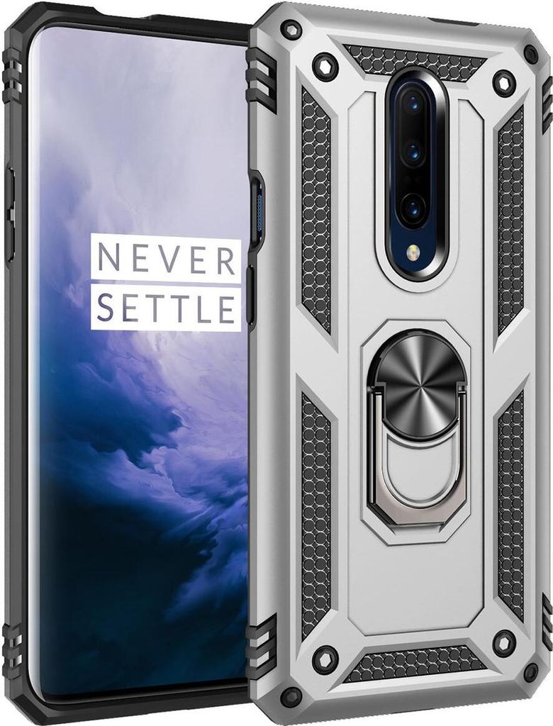 LaimTop OnePlus 7 Pro Hülle, Hybrid Robuste Rüstung Drehbarer Ring Halter Ständer Dual Layer Hard PC + TPU Stoßfest Schutzhülle für OnePlus 7...