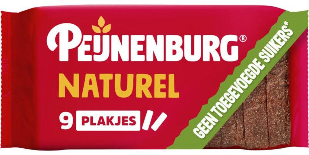 Peijnenburg Ontbijtkoek Naturel Tranché 265g – Gâteau Image du produit 