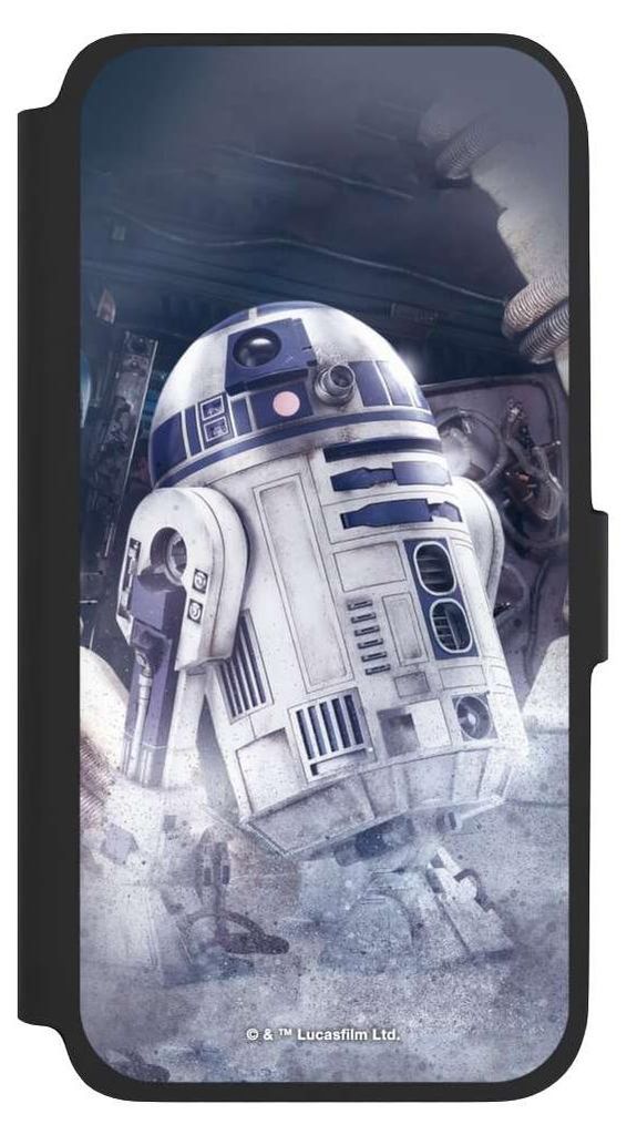 NIVOCASE Klapphülle für Samsung Galaxy A17 5G Handyhülle aus Kunst Leder NIVOflip schwarz Fanartikel Roboter Star Wars