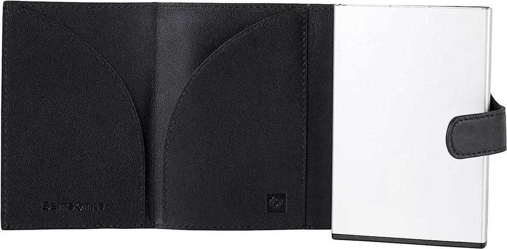 Samsonite Alufit Plus RFID Card Case Slide Alu Noir avec range-billets - 4